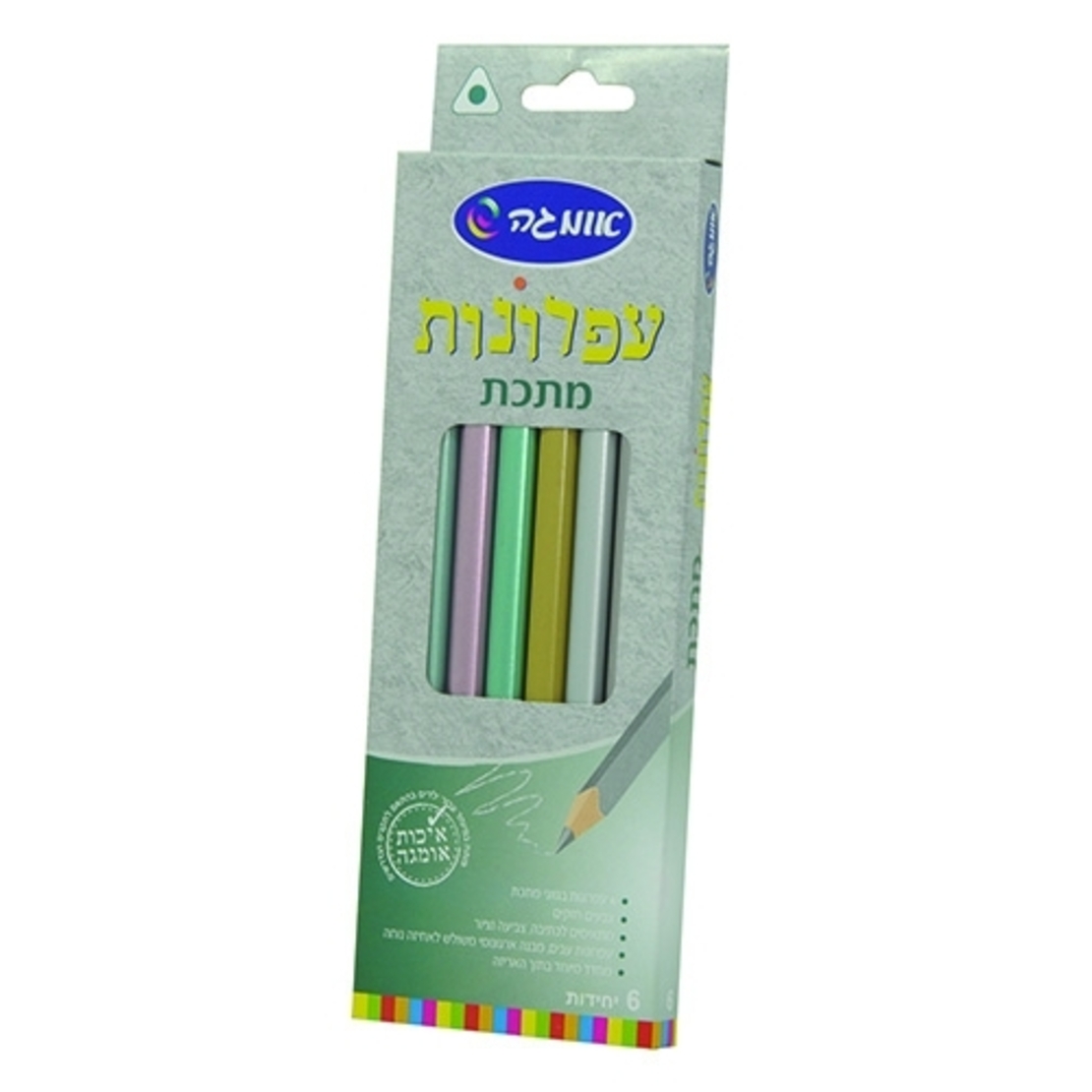 עפרונות מטאל צבעוני 1/6
