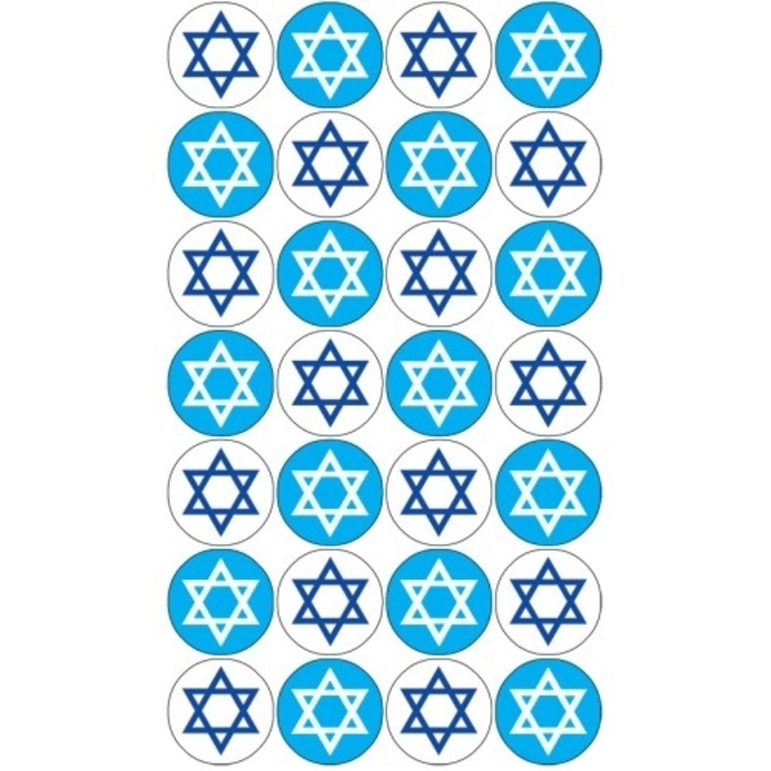 מדבקות מגן דוד  22  מ