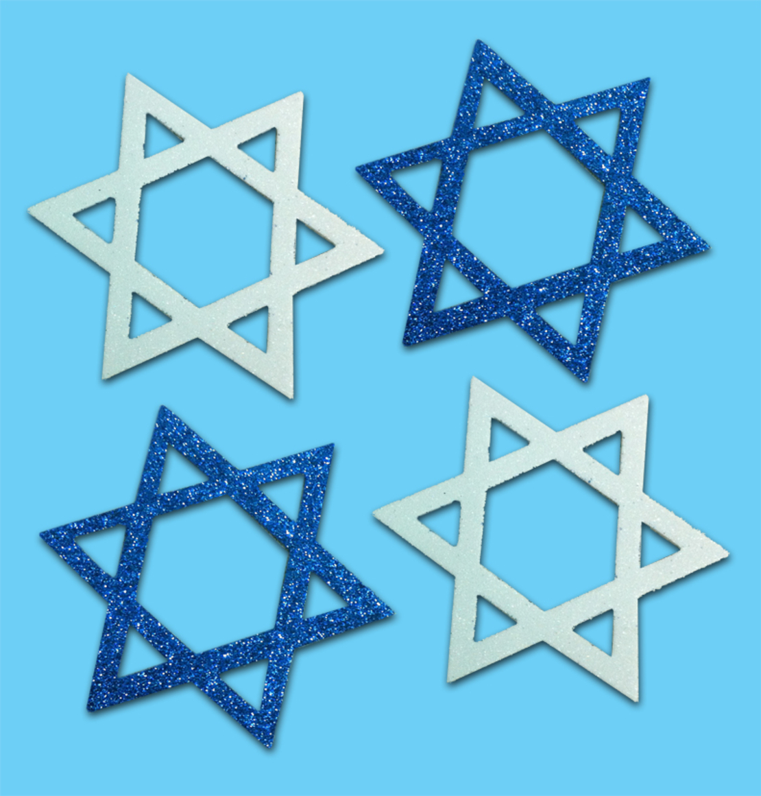 גזירות סול מגן דוד נוצץ חלול 10 ס