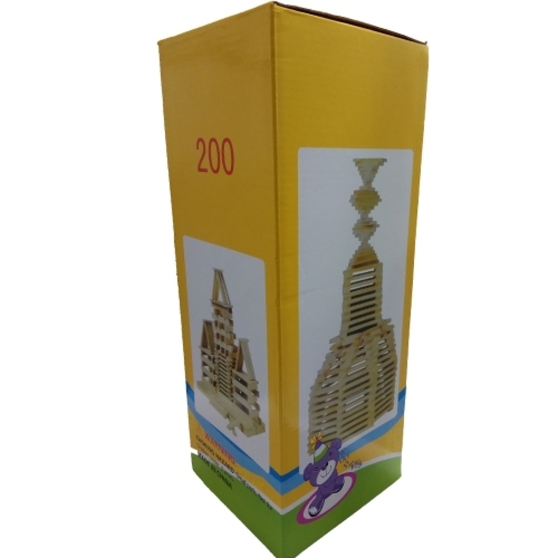 כפיסי עץ טבעי 200 יח'