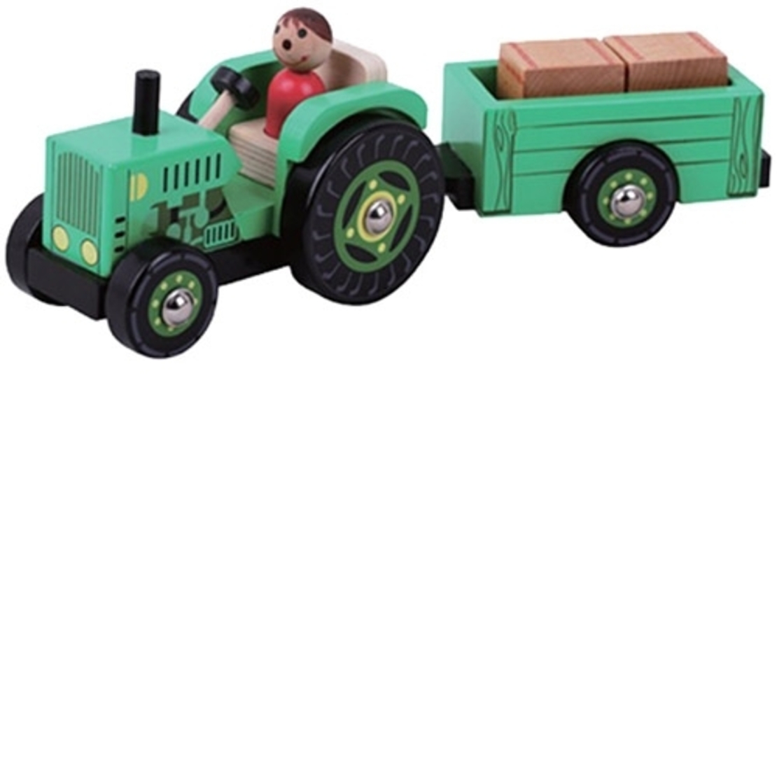 טרקטור + עגלת חציר מעץ PIT