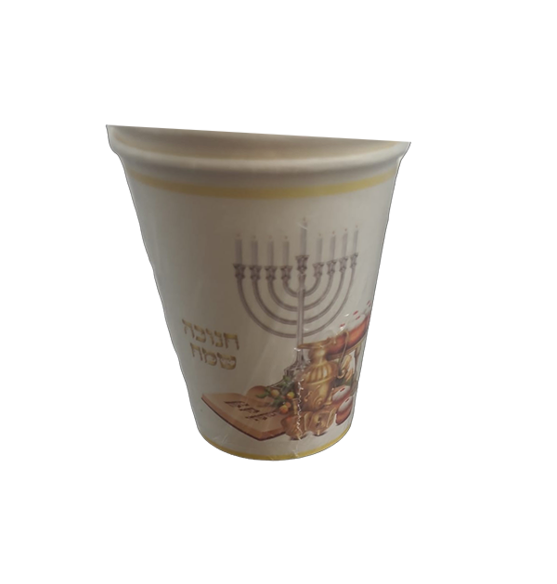 כוסות נייר חנוכה שמח 1/10