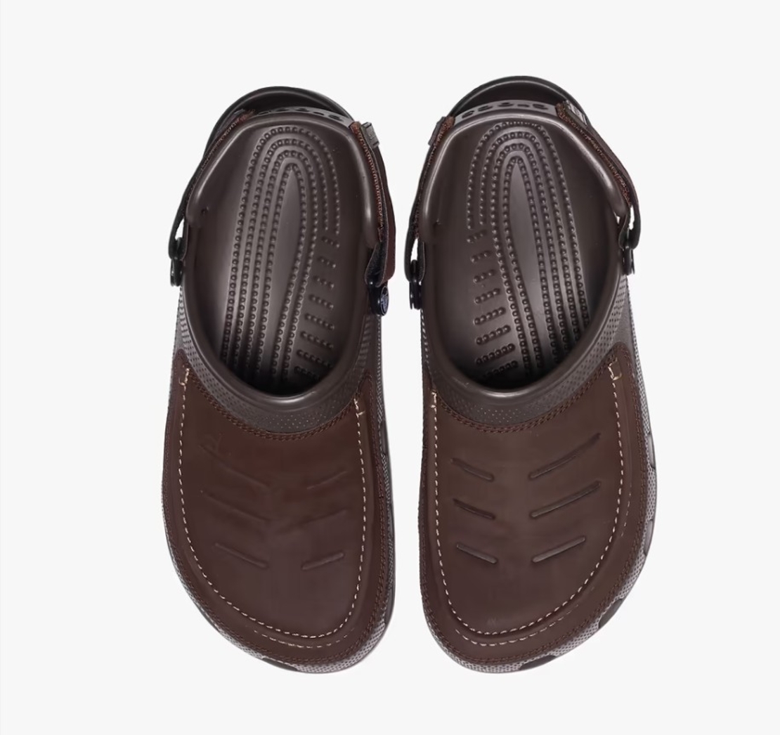 כפכפי קרוקס לגבר יוקון ויסטה 2 Crocs Yukon II Vista Clog בצבע חום