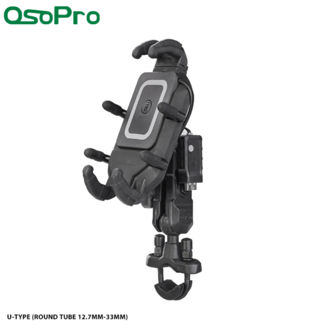 תושבת לנייד מסוג Octopus לכידון אופנוע – OsoPro תפס כידון U