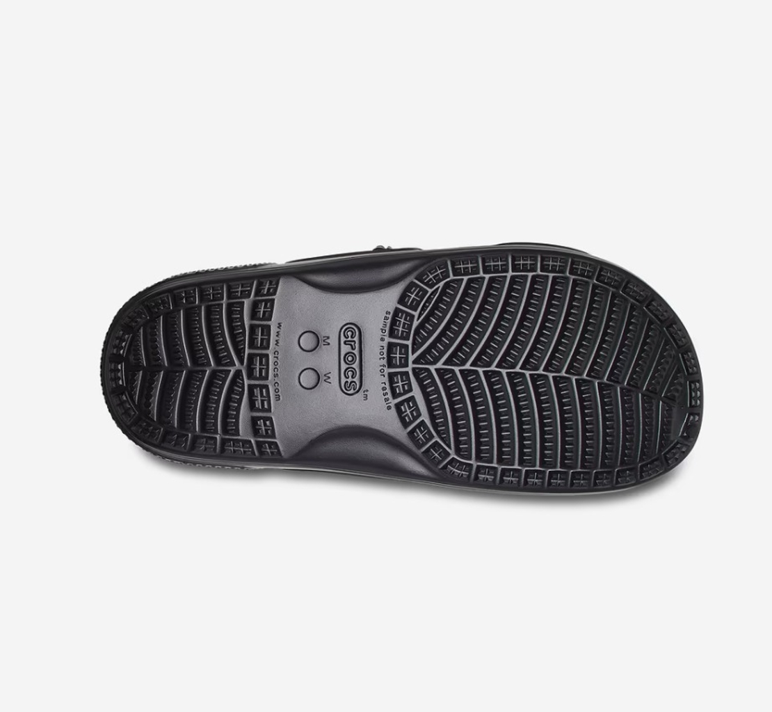 סנדלים לנשים קרוקס שתי רצועות Crocs Classic Glitter Sandal שחור נצנצים