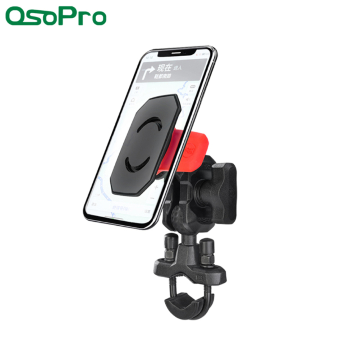 תושבת לנייד מסוג Click&Lock לכידון אופנוע – OsoPro ,תפס כידון U