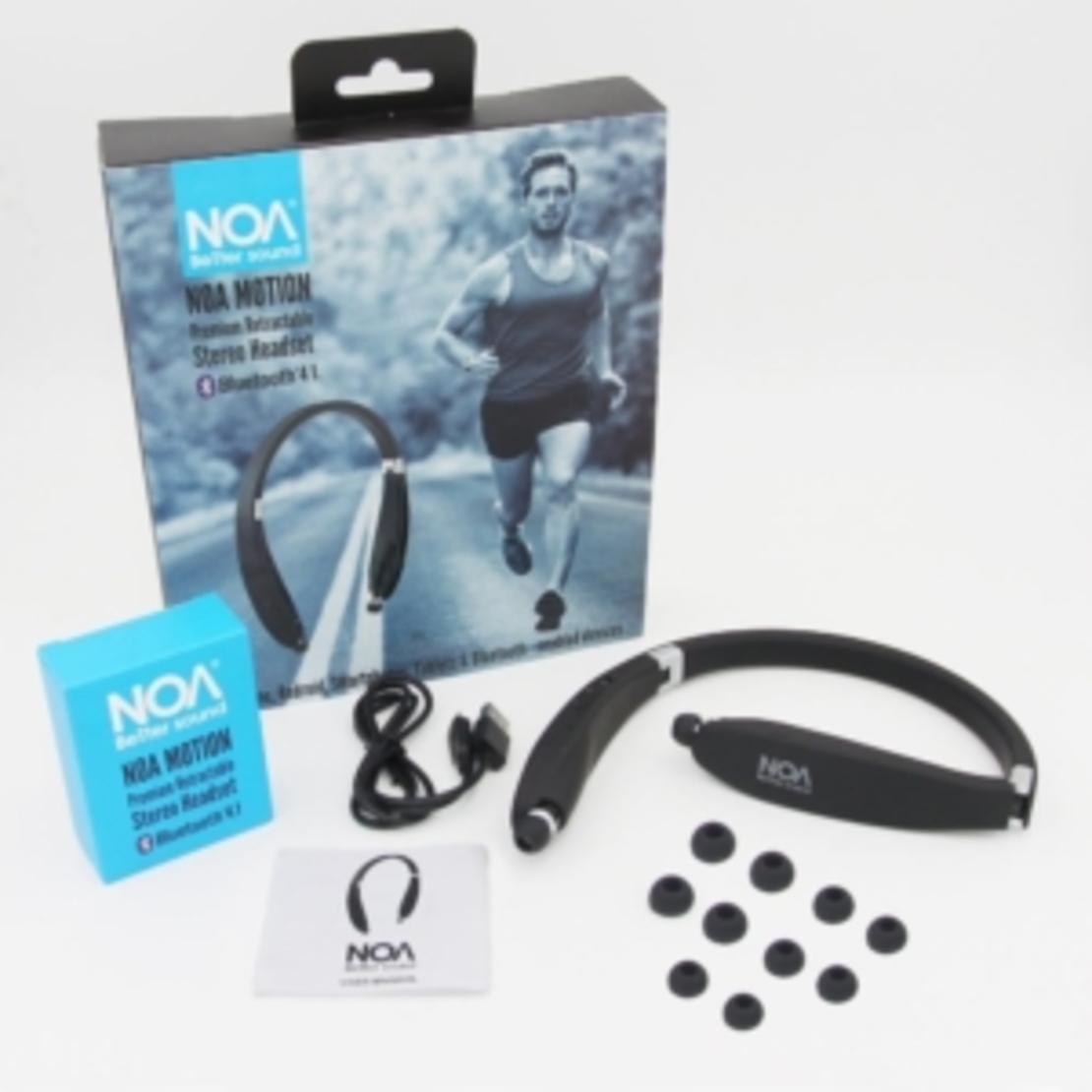 אוזניות בלוטוס ספורט סטריאופוניות NOA Motion