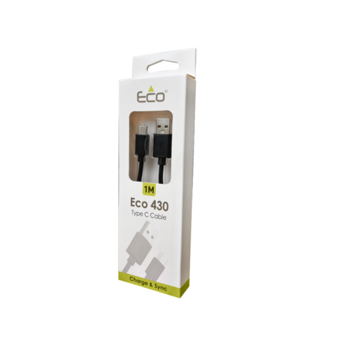 כבל טעינה סנכרון לסמסונג וטלפונים חכמים TYPE C Eco 430 1M