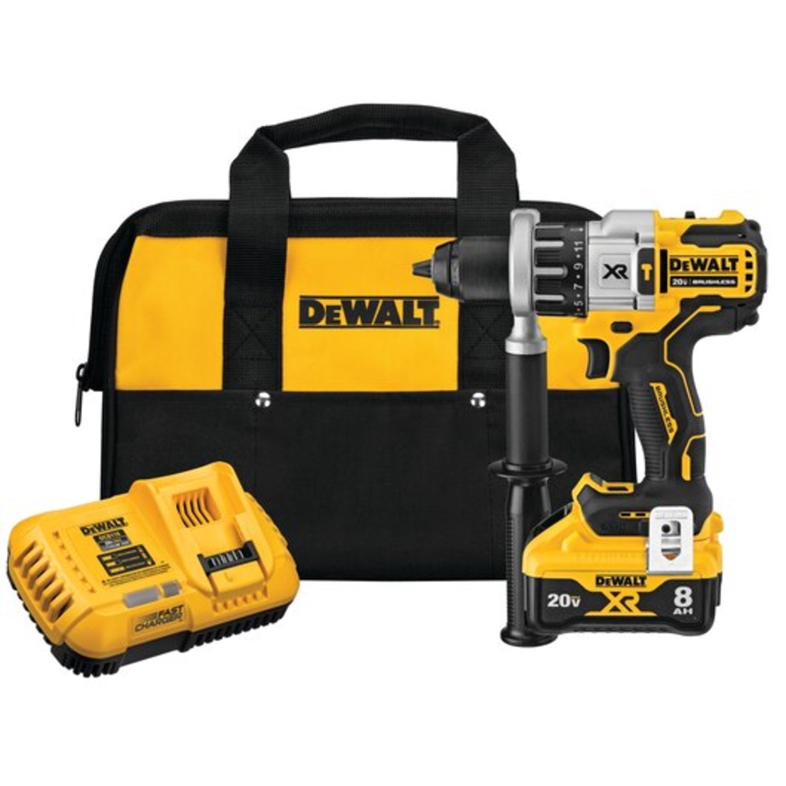 מברגה / מקדחה 18/20V דיוולט דגם DeWalt XR Power Detect DCD998 (גוף בלבד)