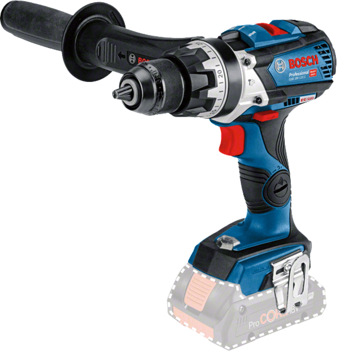 מברגה/ מקדחה רוטטת נטענת בוש BOSCH דגם GSB 18V-110C - (גוף בלבד)
