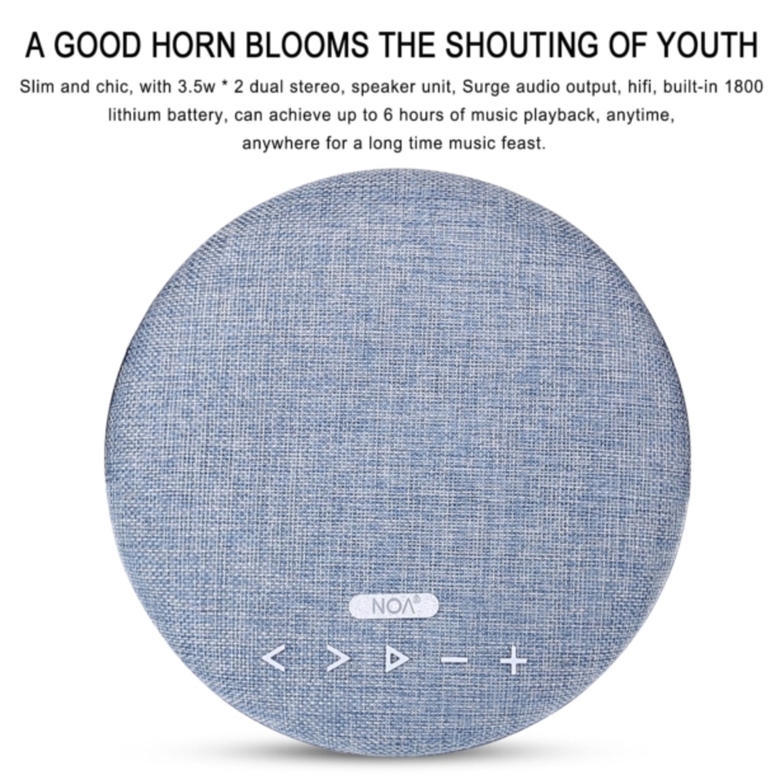 רמקול אלחוטי סטריאופוני – NOA sound box V500 + רדיו FM דיגיטלי