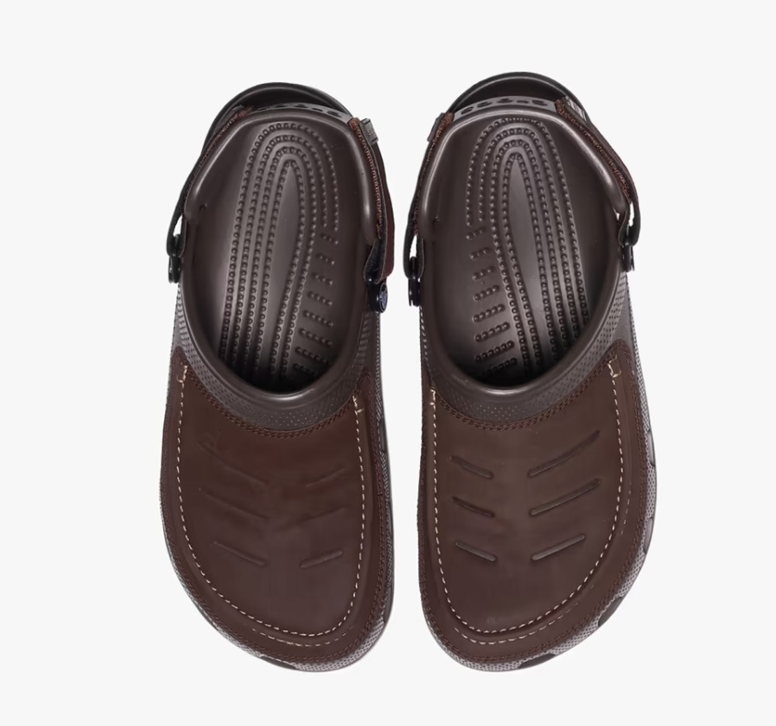 כפכפי קרוקס לגבר יוקון ויסטה 2 Crocs Yukon II Vista Clog בצבע חום