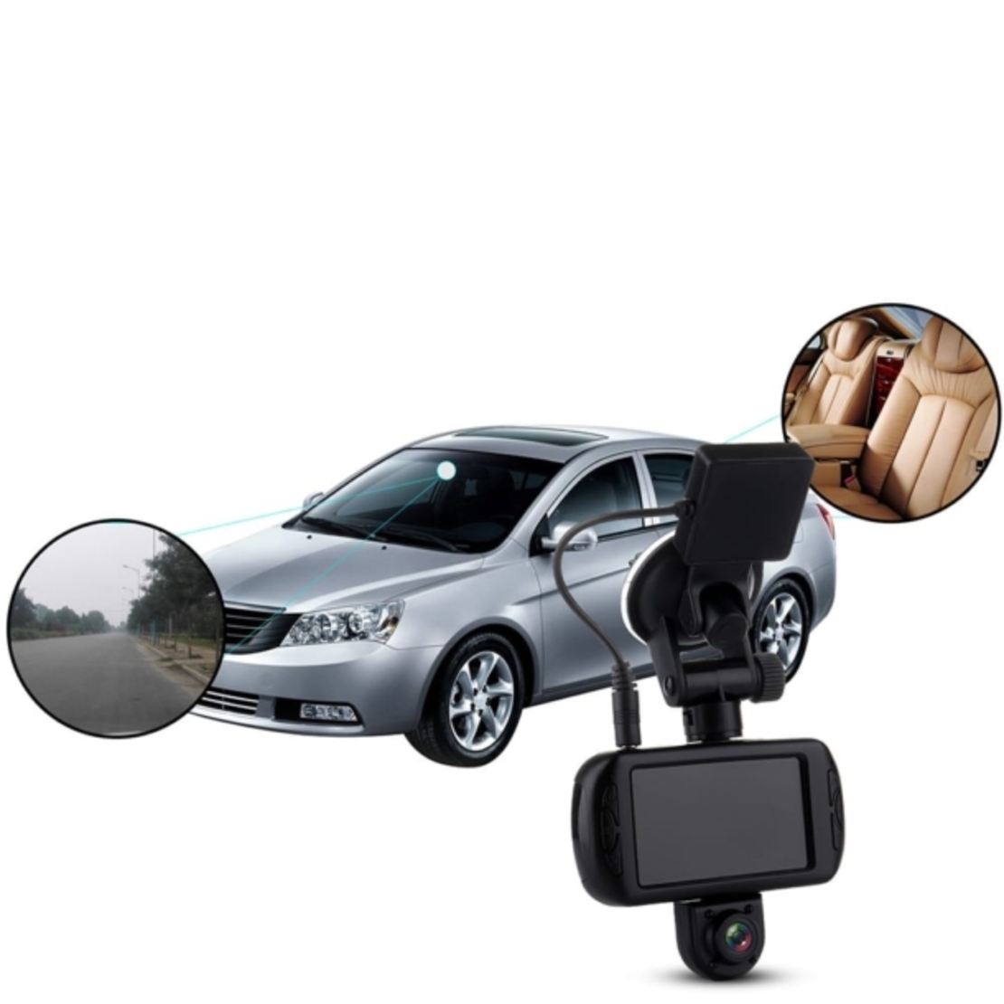 מצלמה דו כיוונית לרכב בעלת GPS מובנה Discovery 990