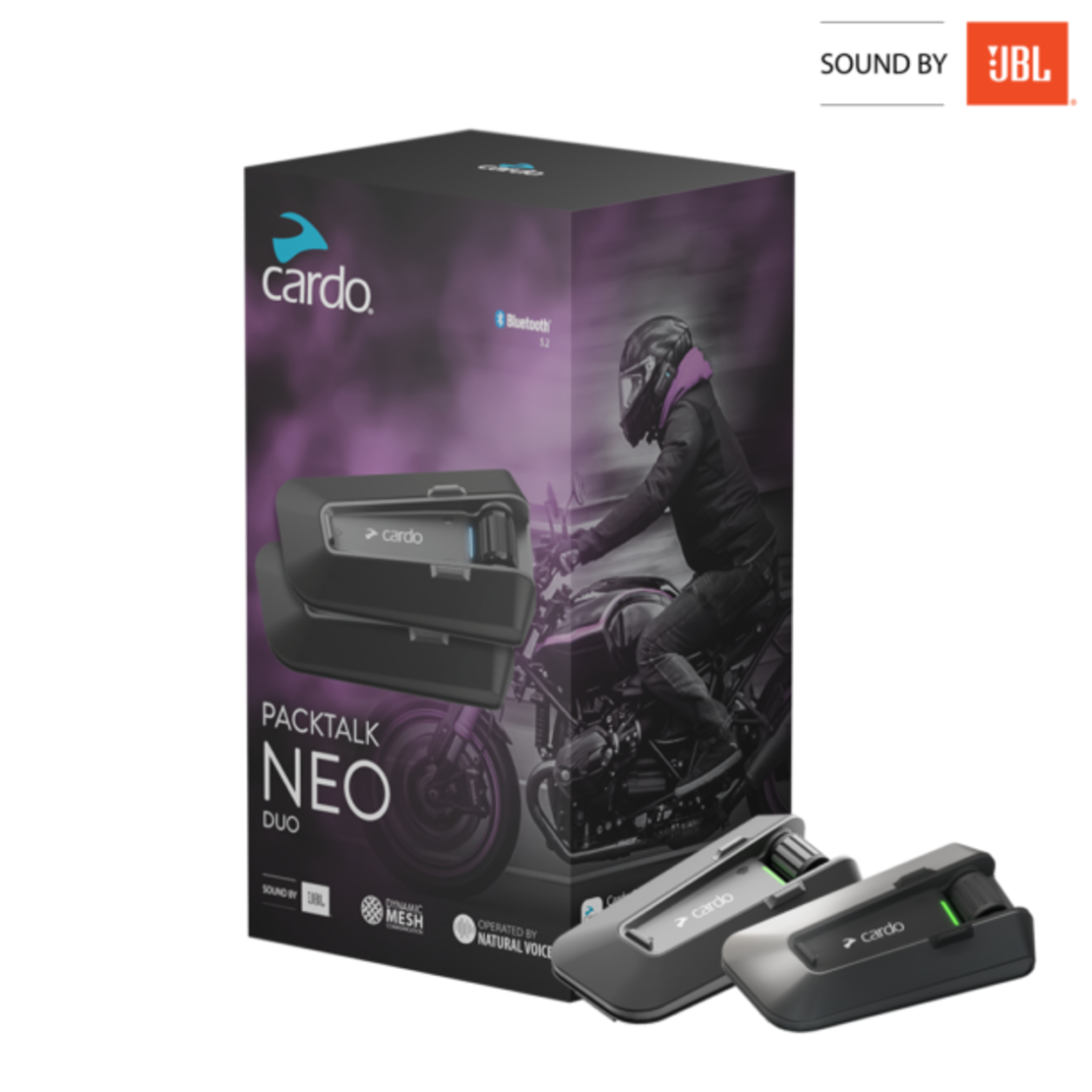זוג דיבוריות בלוטוס לקסדה Cardo Packtalk NEO DOU