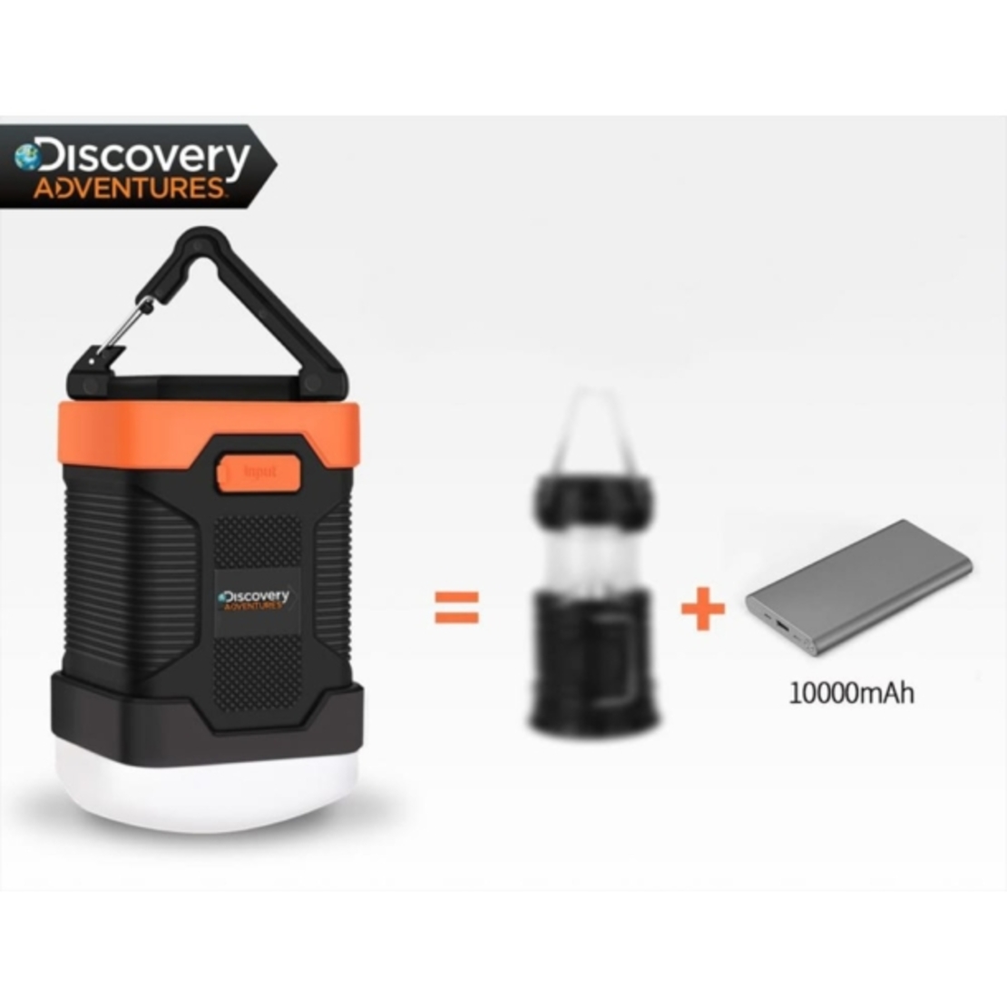 פנס קמפינג עוצמתי וסוללה ניידת Discovery DS Power Camp