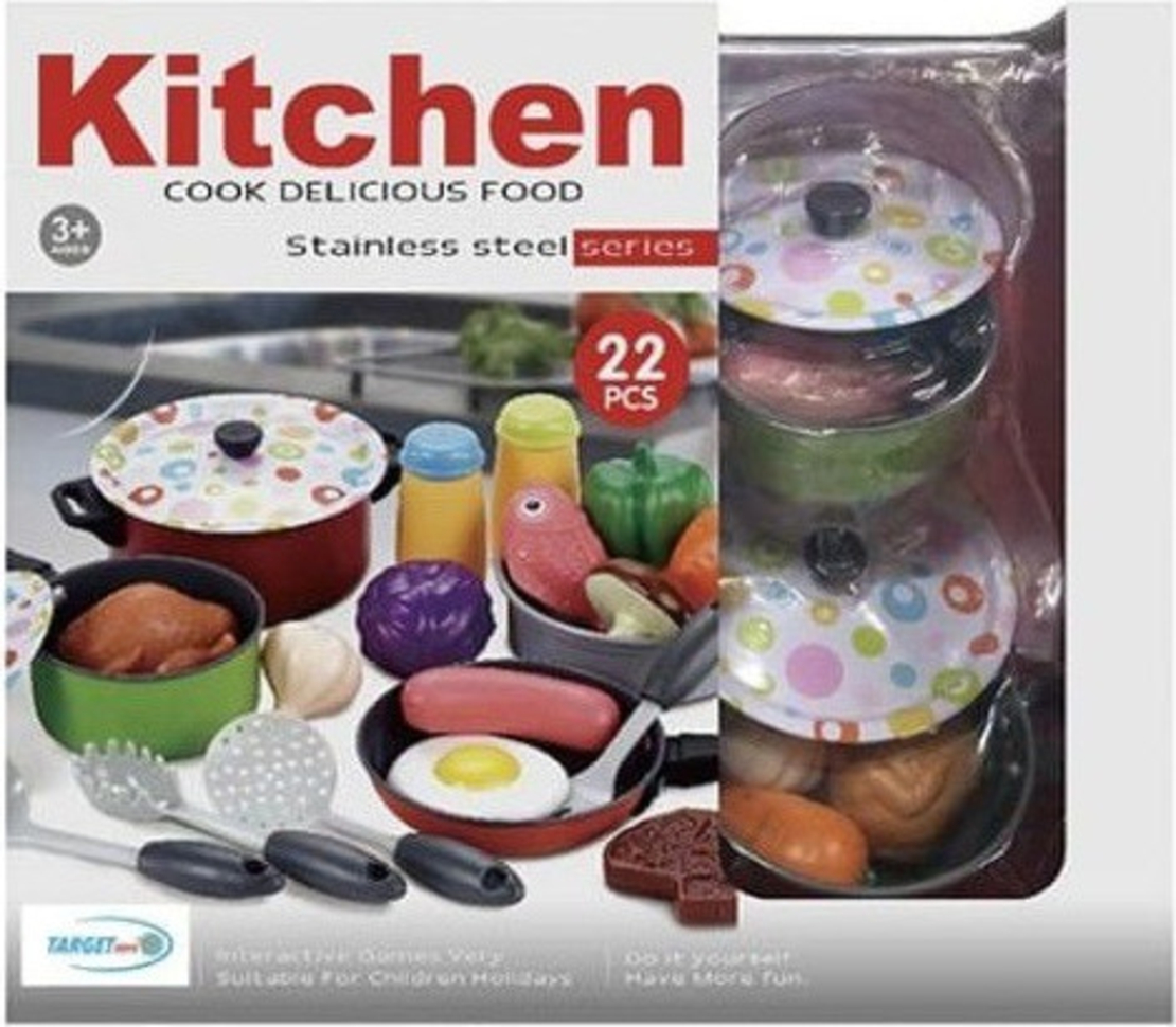 סט סירים מתכת למטבח וסט אוכל