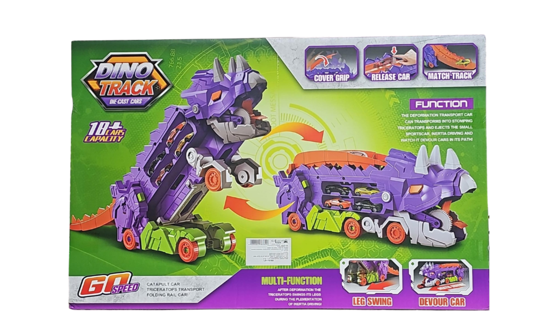 משאית צעצוע הובלת דינוזאור    Transformation Dinosaur Car Track