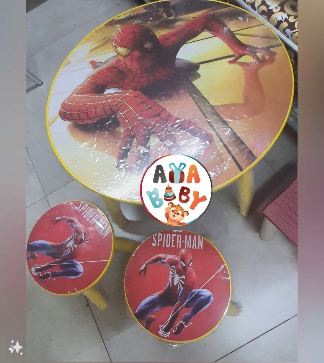 שולחן 2 כיסאות SPIDERMAN
