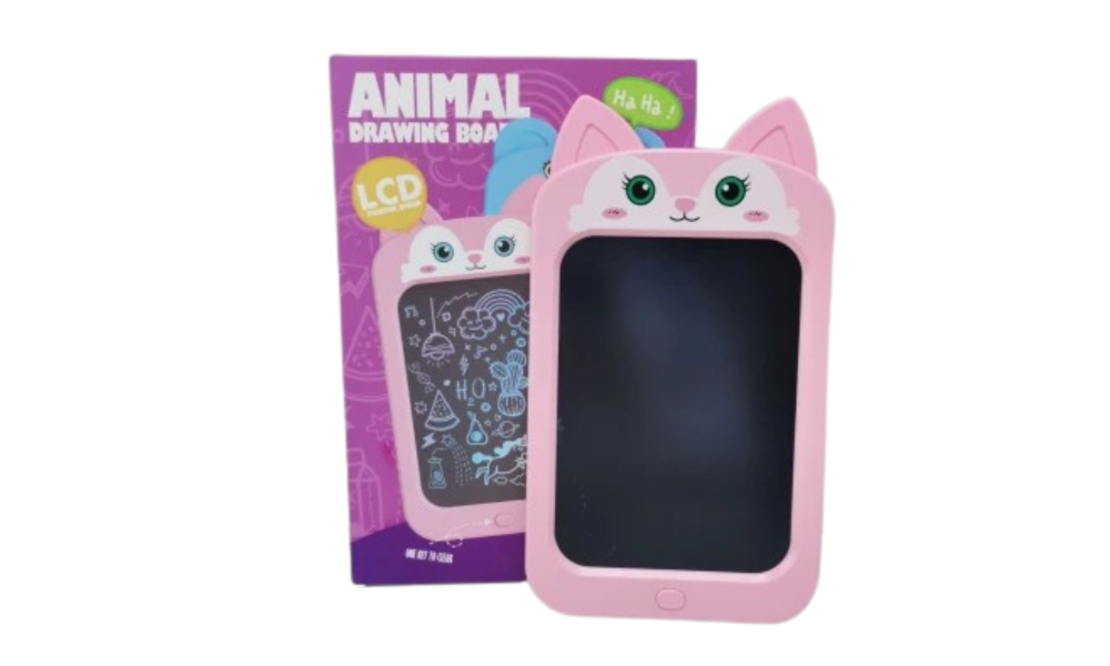 לוח ציור וכתיבה אלקטרוני LCD – דמות חיה חמודה (Animal Drawing Board)