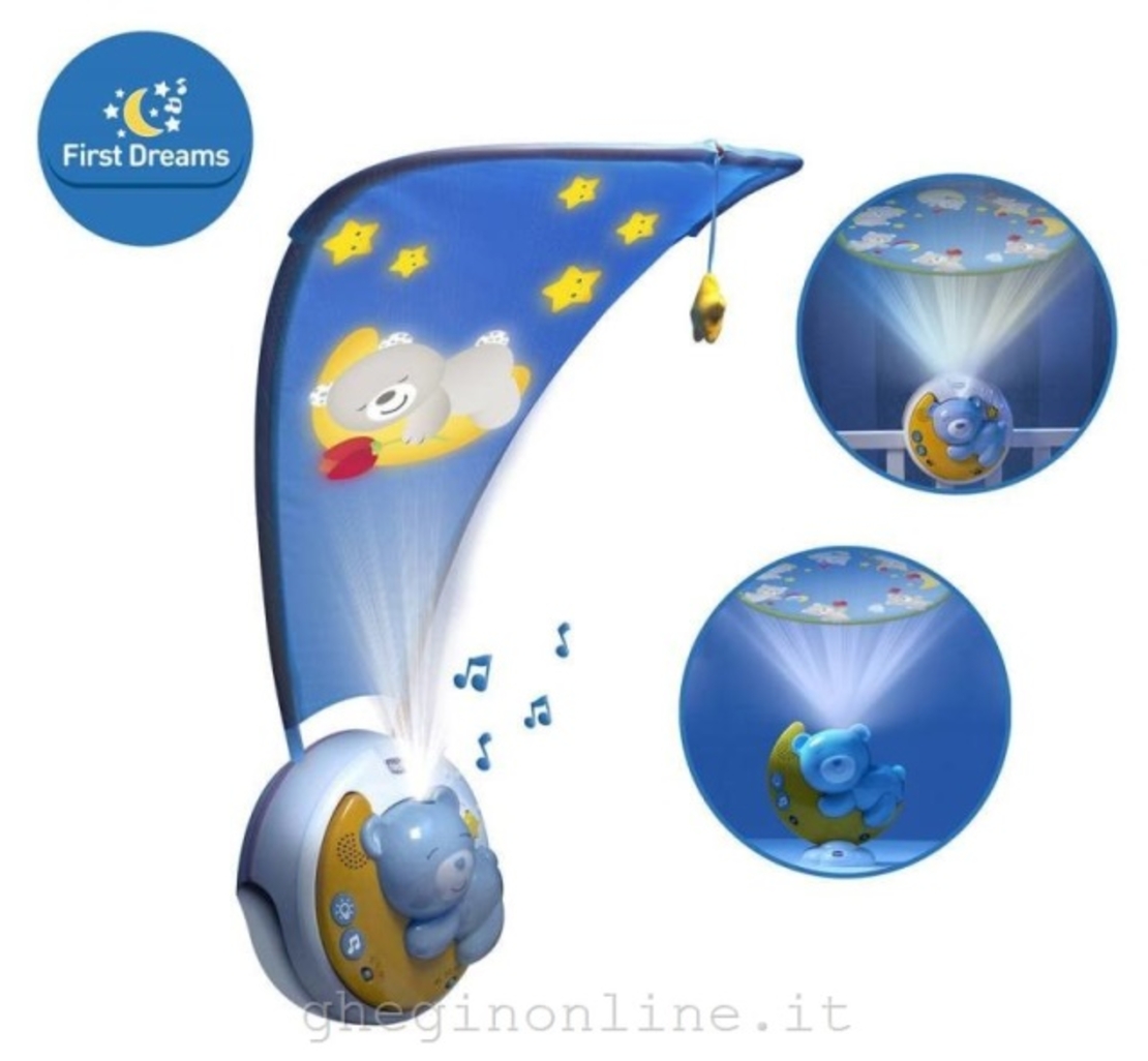 מובייל מקרין לתקרה אור ירח וכוכבים Chicco