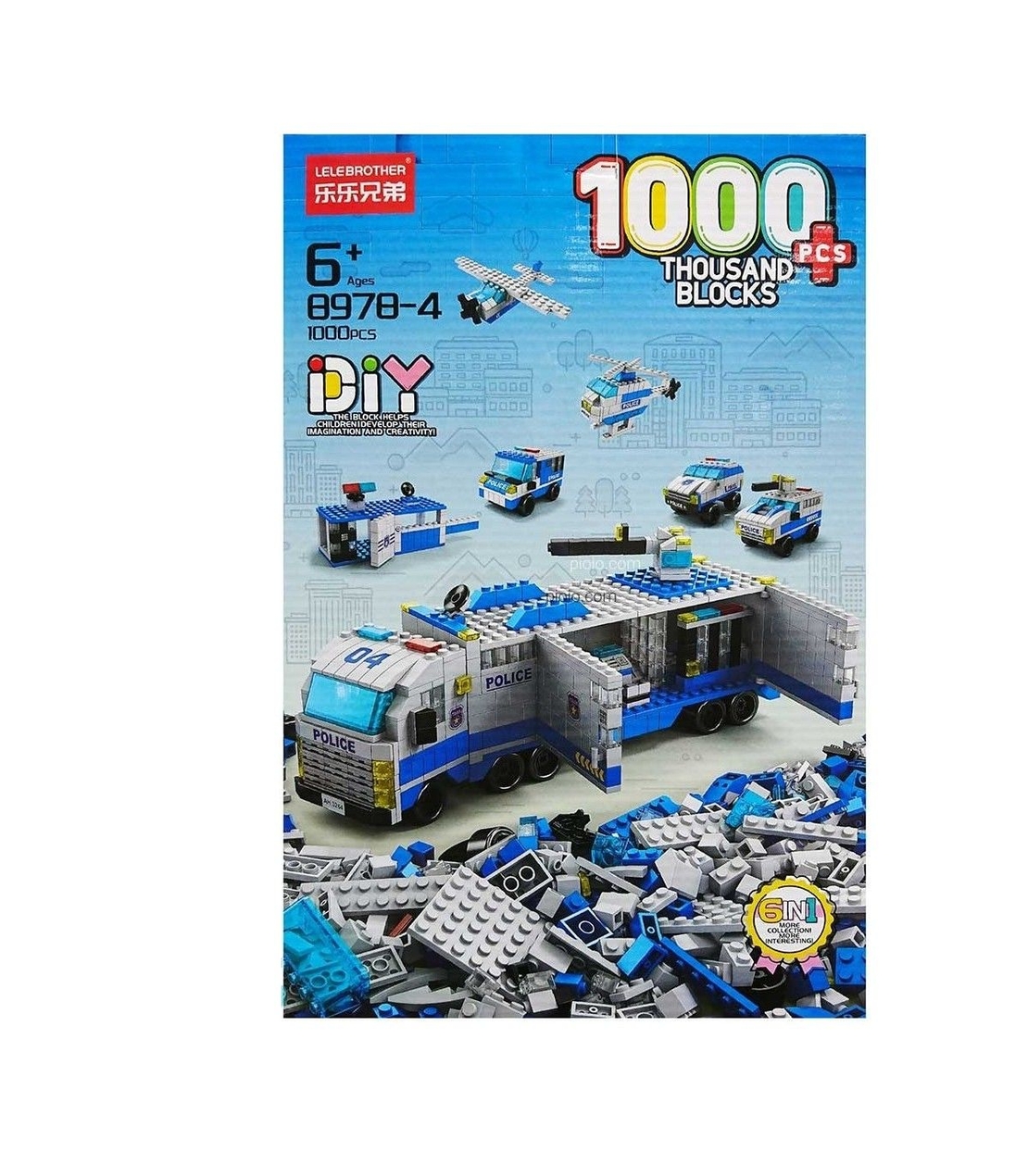 ليجو شاحنة شرطة لتجميع 1000 قطعة