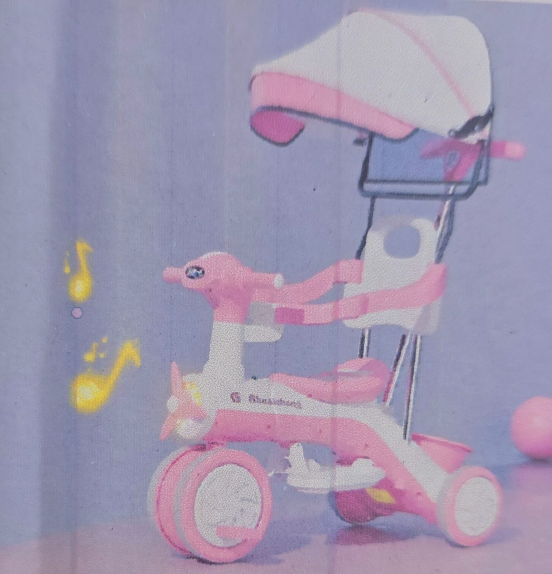תלת אופן - ורוד - 2IN1