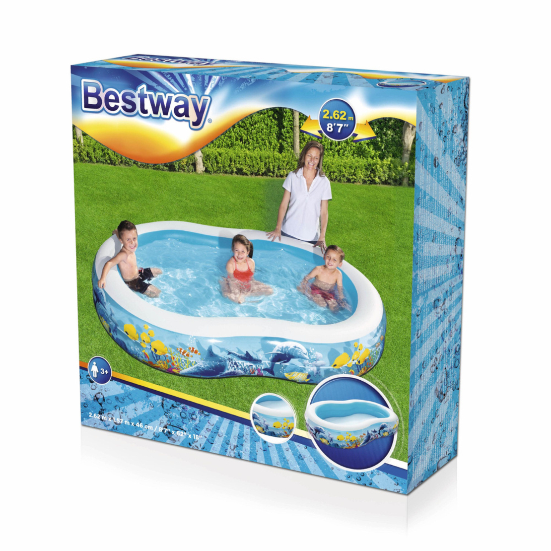 בריכה מתנפחת 2.7 מטר BESTWAY -