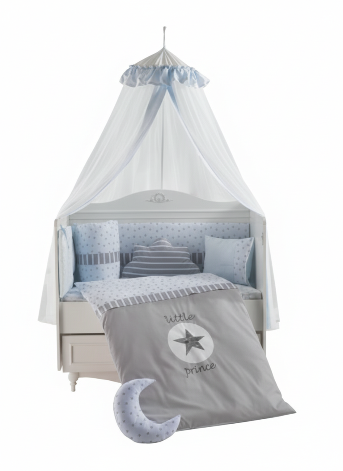 סט למיטה תינוק 5 חלקים - נסיך