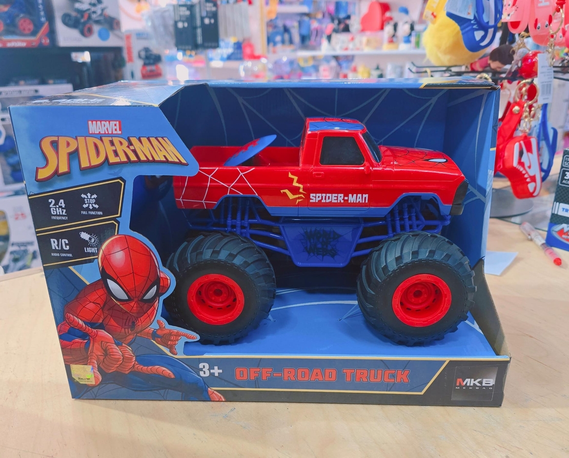 Marvel - מכונית צעצוע שלט רחוק Spider-Man Rock Raider