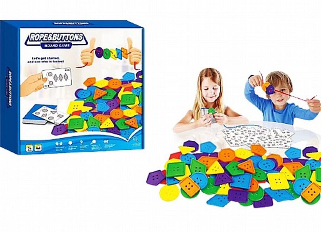 Buttons Board Game  لعبة لوحية الحبل والأزرار