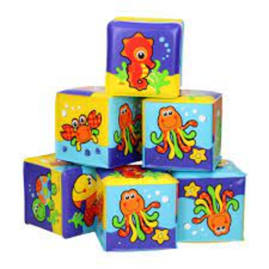 קוביות רכות לאמבטיה playgro