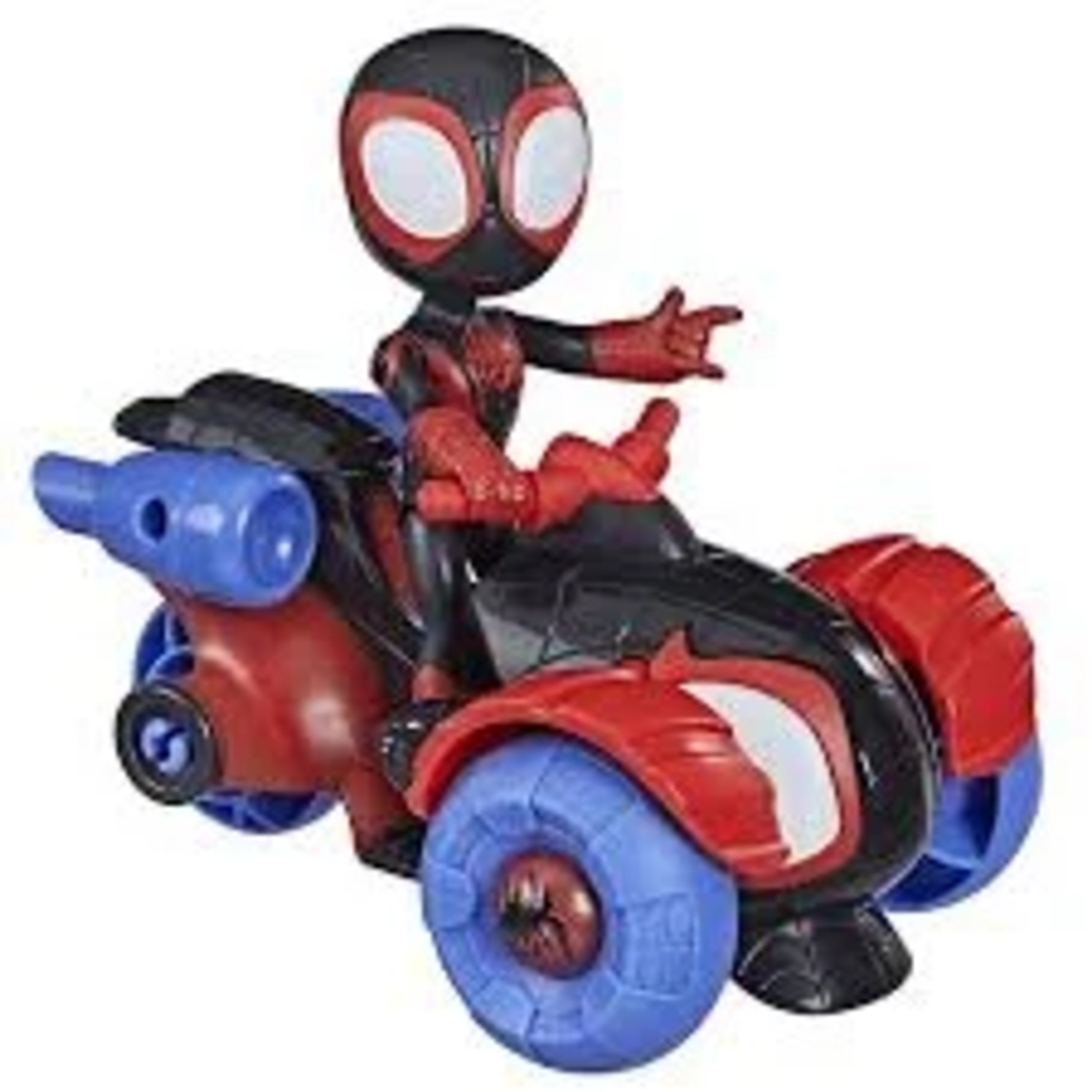 ספיידי דמות מיילס מוראלס + מכונית משוך וסע - SPIDEY