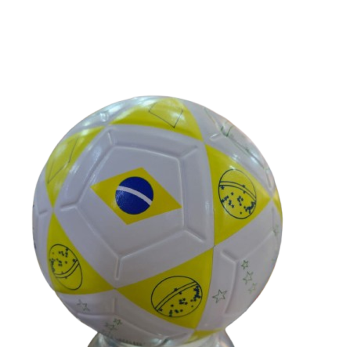 كرة القدم  ريبوك البرازيلي لكرة القدم بوتشيتينو - أبيض وأصفر