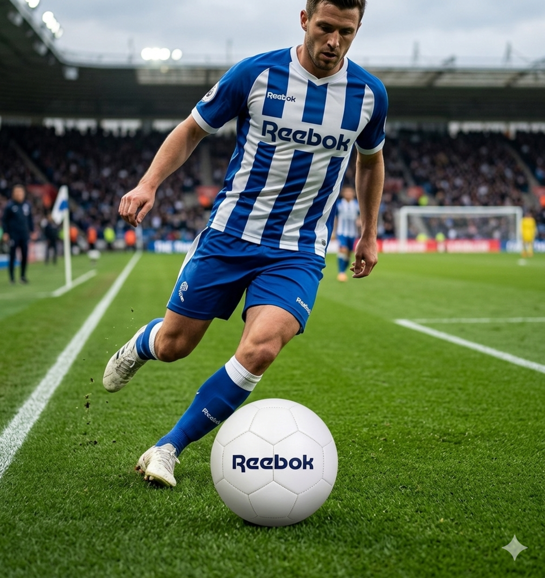 كرة قدم زرقاء من ريبوك Reebok