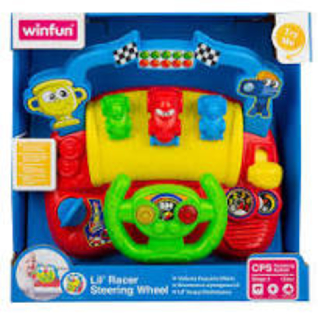 הגה צעצוע צבעוני לתינוקות עם אורות וצלילים  winfun