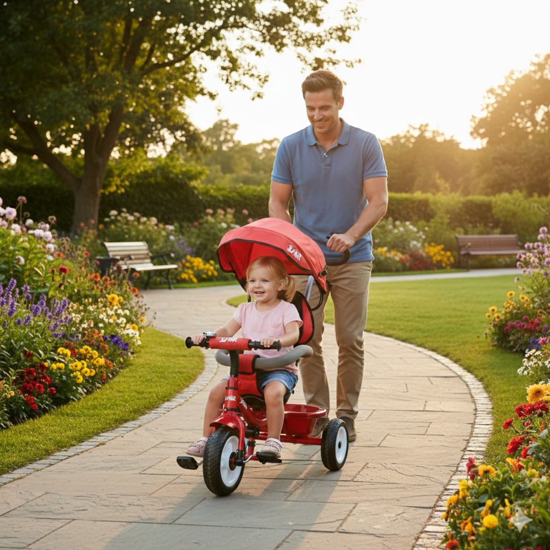 תלת אופן דילוקס - אדום