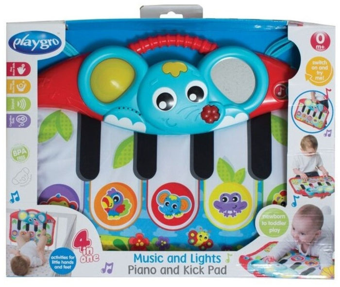 משטח מנגן+אורות ראש פיל Playgro -