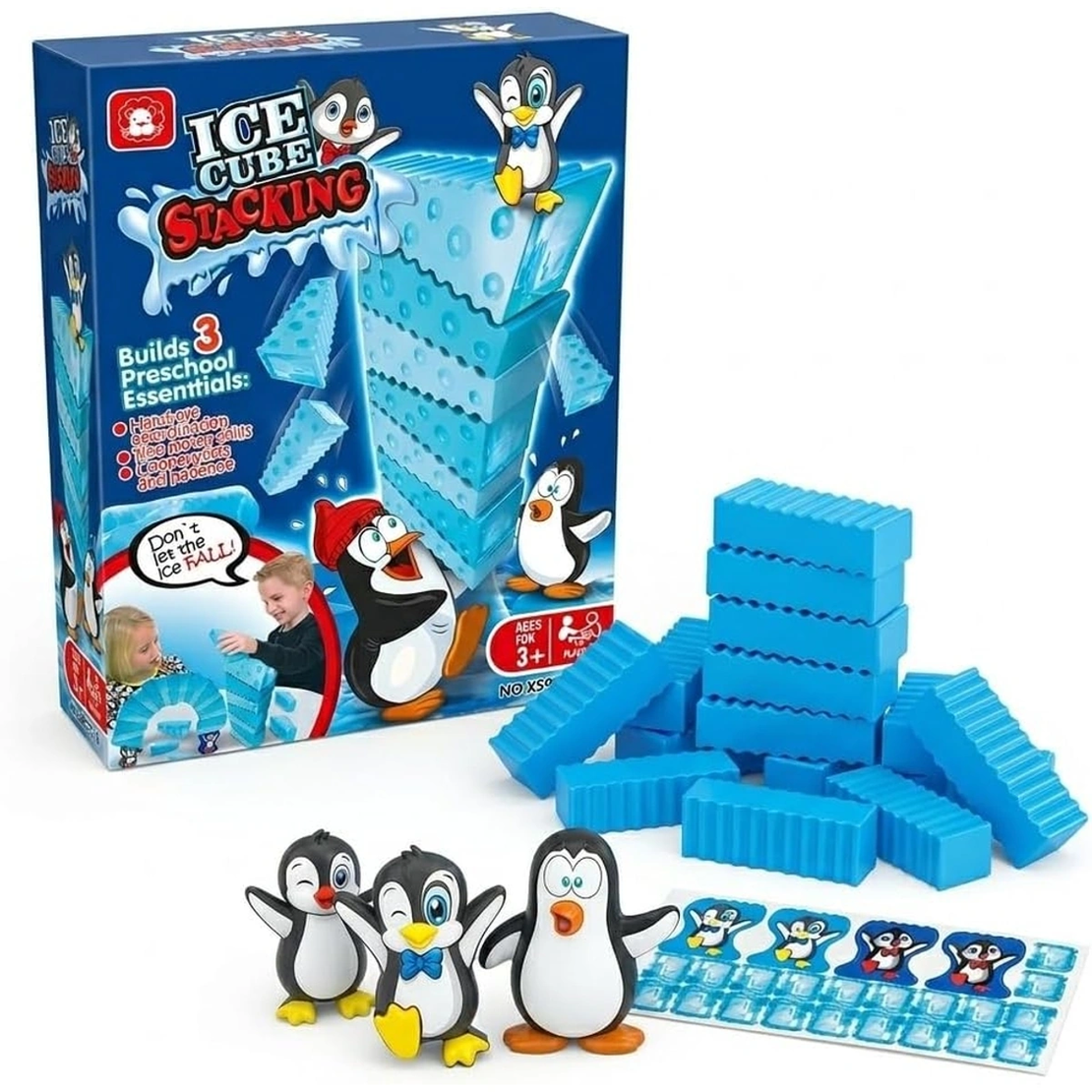 אתגר הפינגווינים המרגש  Ice Stacking Game