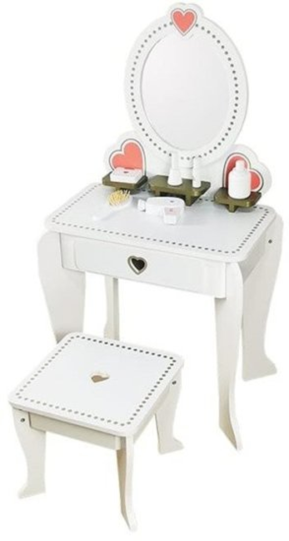 שידת איפור מעץ עם כיסא מידות 90x49x34 ס״מ מבית Enigma