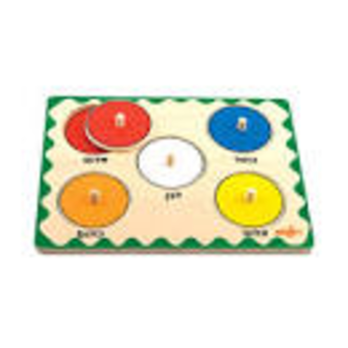 פאזל כפתור מבית Pit Toys - הכרת 5 צבעים