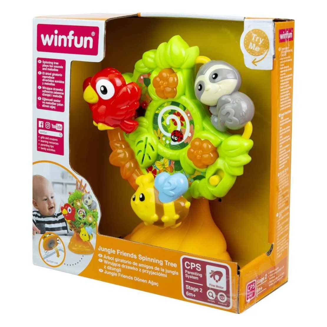 شجرة حيوانات الغابة للبيبي لعبة من وين فن  Winfun -