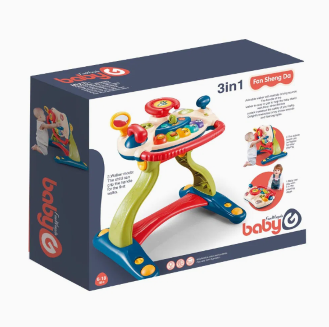 שולחן פעילות 3 in 1 Walker