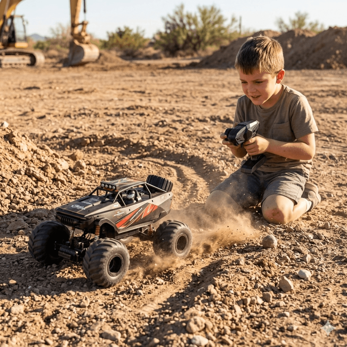 משינה - רכב שטח מפלצתי הנעה 4X4 נטען - Machina Titan X Monster Pro
