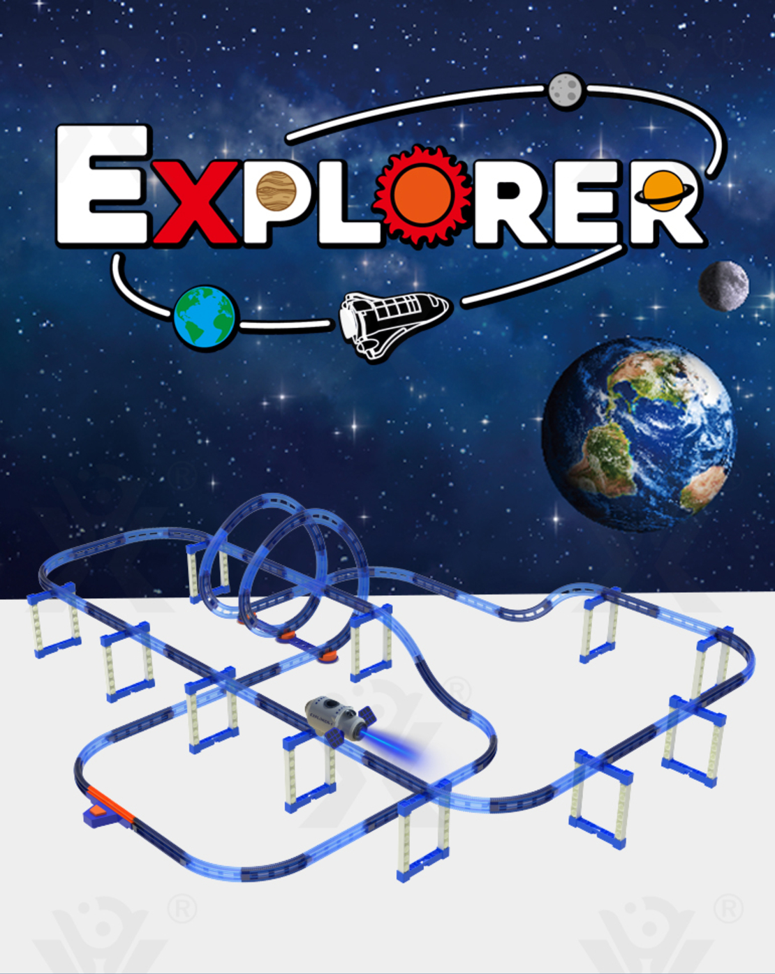 مسار القطار -  EXPLORER ASSEMBLE ELECTRIC TRACK