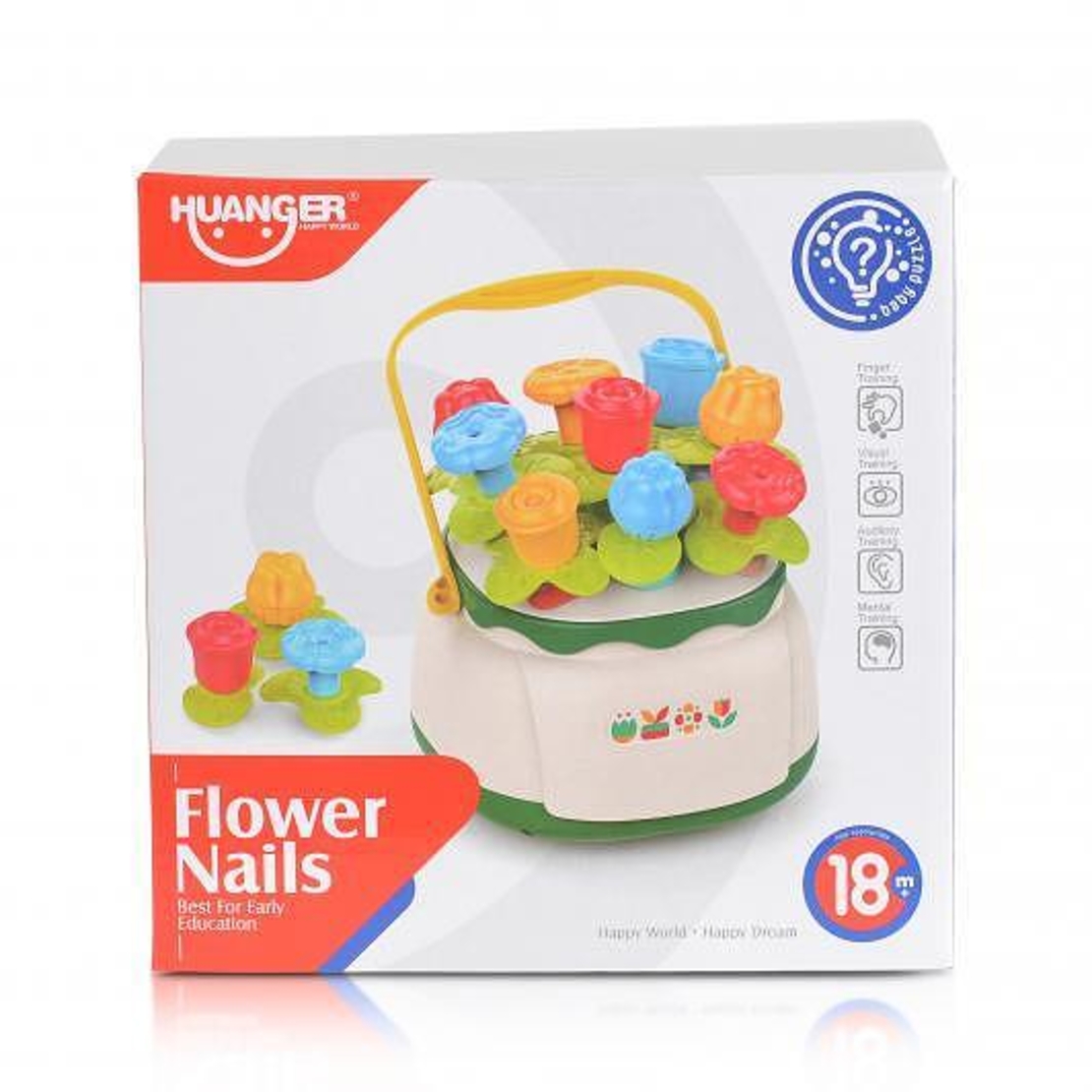 השחלת צורות פרחים -