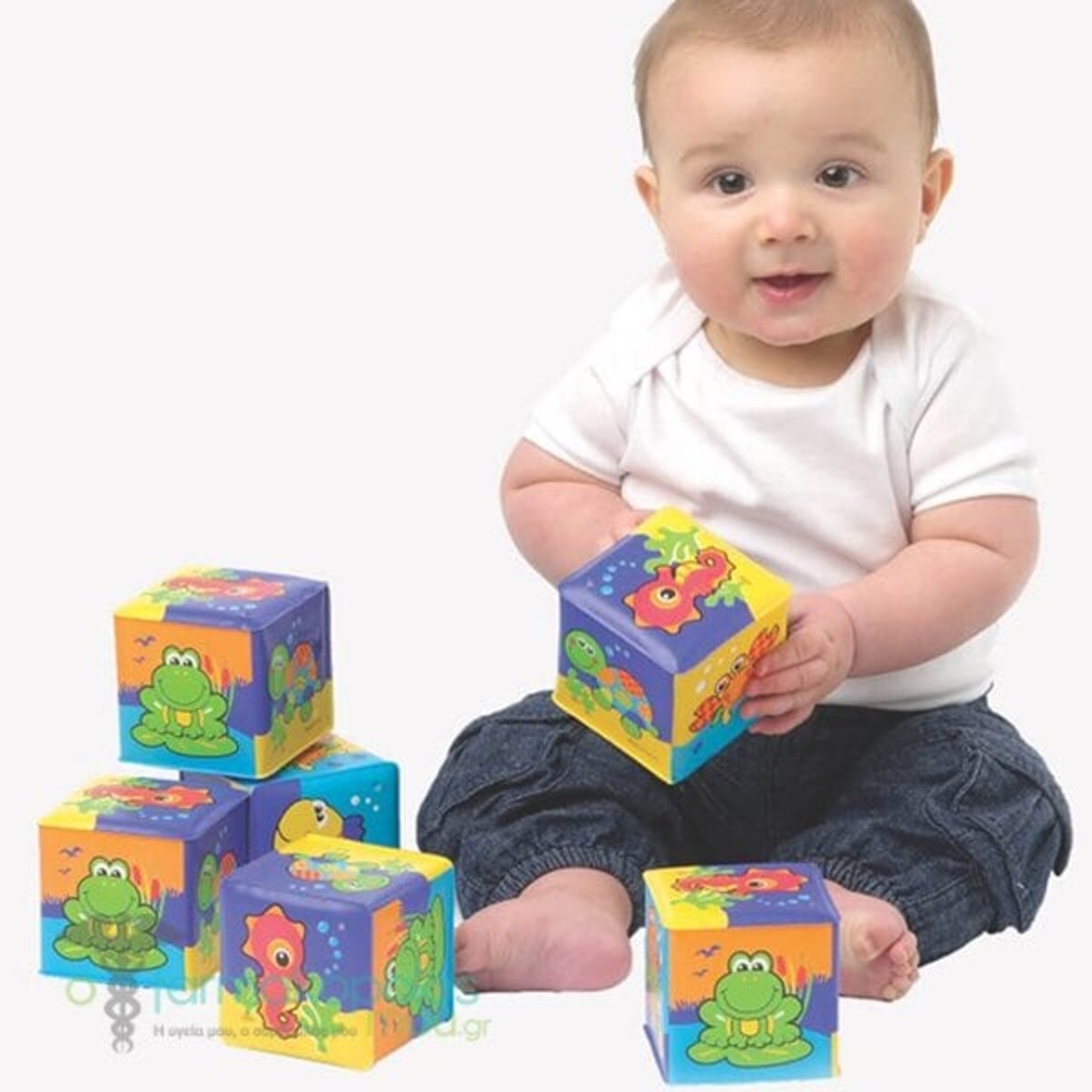 קוביות רכות לאמבטיה playgro