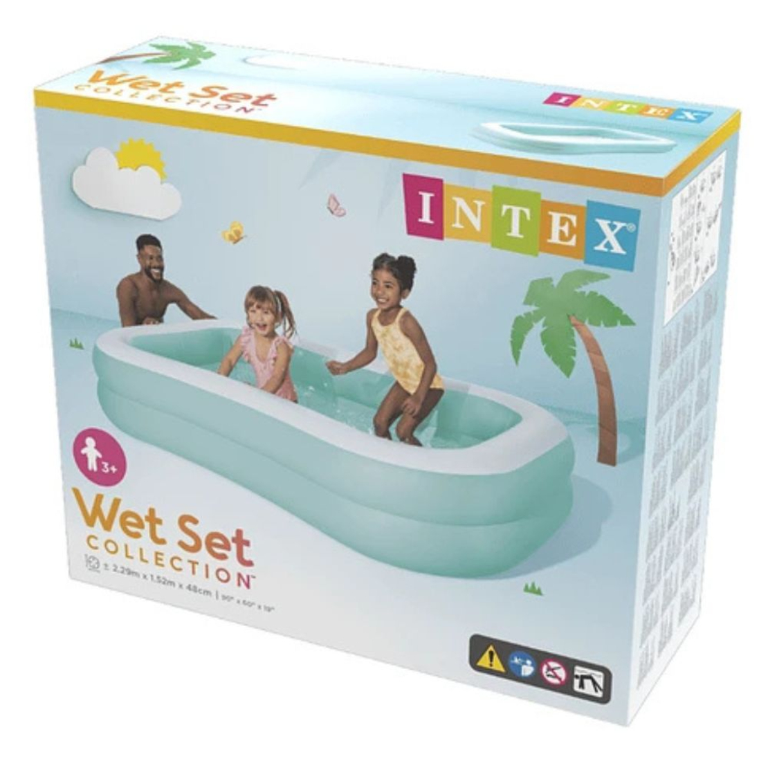 אינטקס - בריכה מתנפחת תכלת 229X152X48 ס