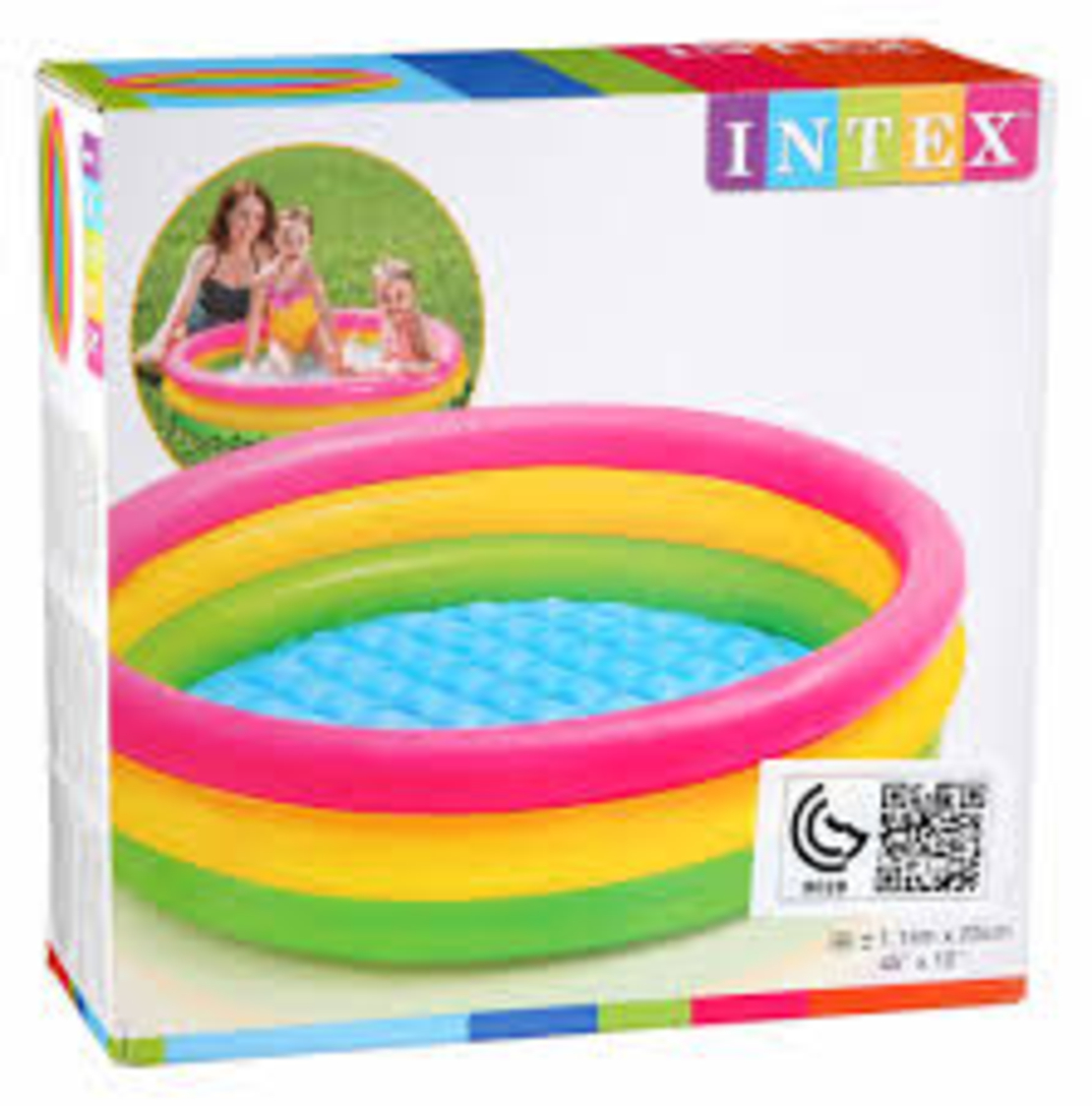 مسبح إنتكس قابل للنفخ من ثلاثة طوابق 114*25 سم INTEX 5741