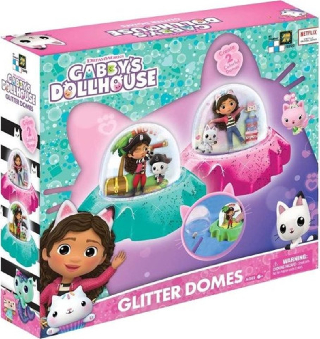 مجموعة أدوات صنع كرتين ثلجيتين سحريتين- Gabby's Dollhouse -