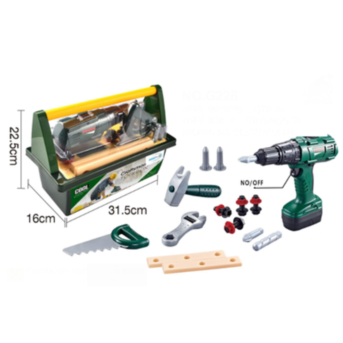 حقيبة الأدوات ومفك البراغي -